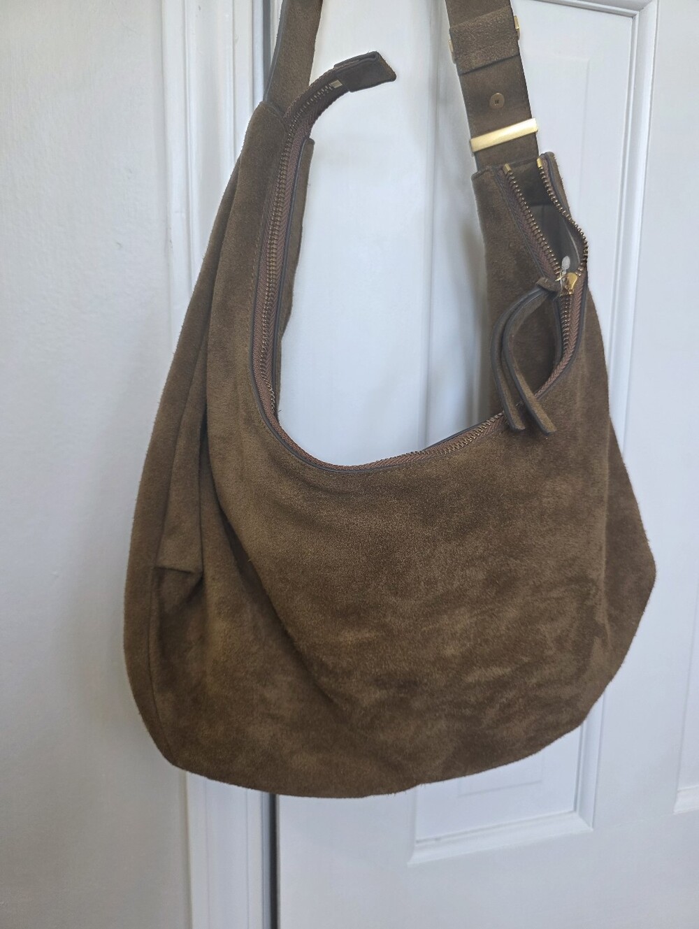 Rag & Bone Hudson Large Hobo Brown Suede leather bag - Picture 11 of 13